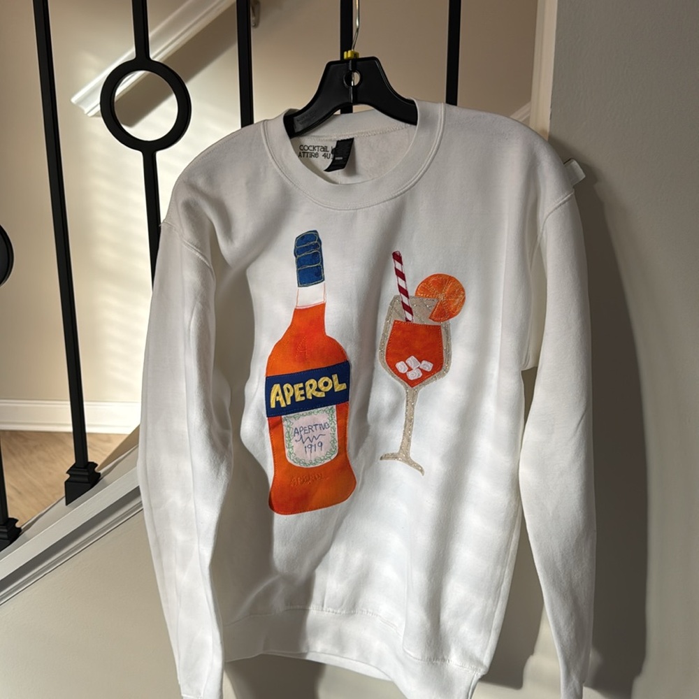 NWT Brand new custom Aperol Spritz sweatshirt.